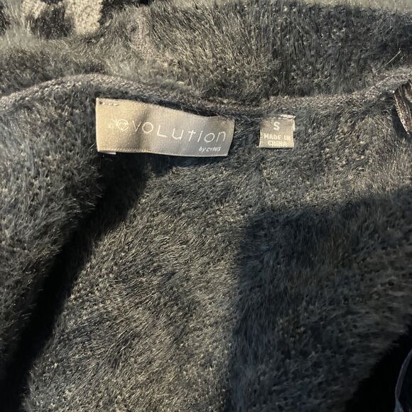Evolution By Cyrus Women’s NWT Cozy Cheetah Print Cardigan Size Small - Picture 9 of 9